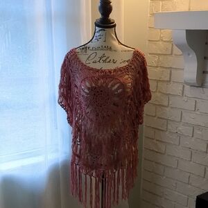 **3/$10** SheIn Curve Macrame Top Size 0XL